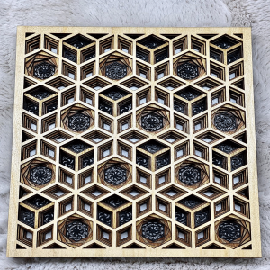 Spiral box laser cut 6 layers