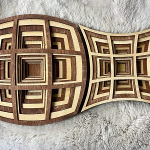 Stackable illusion 9”x9” each