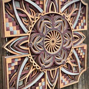 Stackable mandala 19” 8 layers