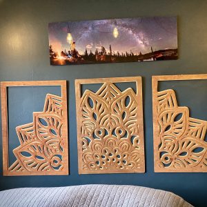 Triptych head board 60”x28” 3 layers