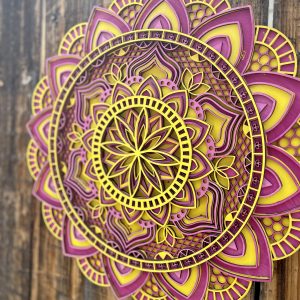 Summertime mandala 19”x19” 6 layer