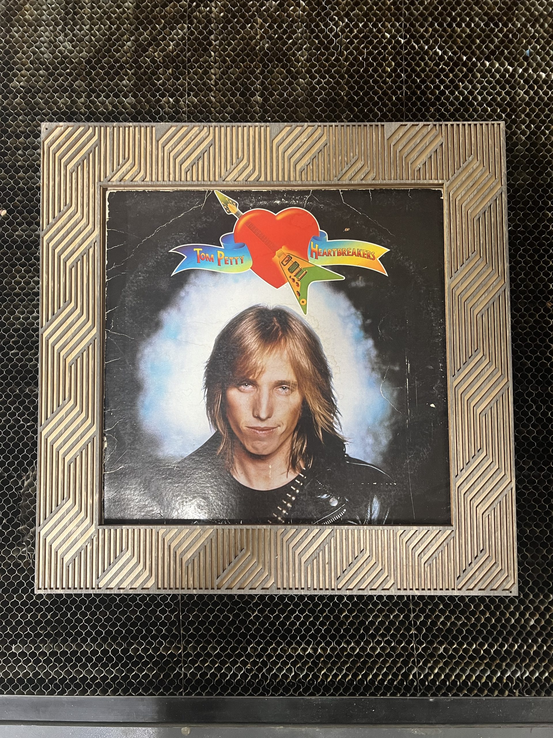 Vinyl record wall frame