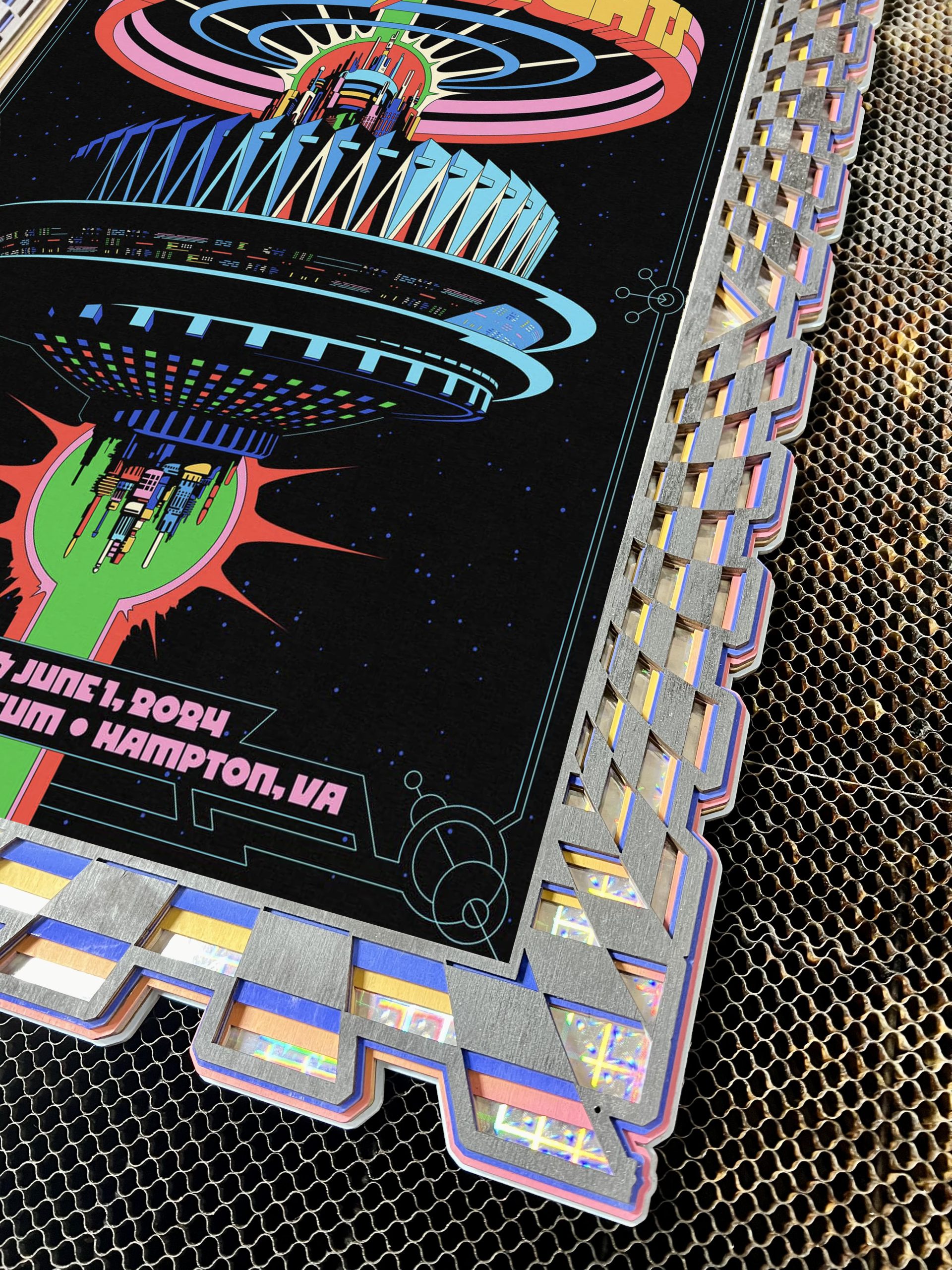 Hampton Pretty Lights GA Holographic Frame - Image 2