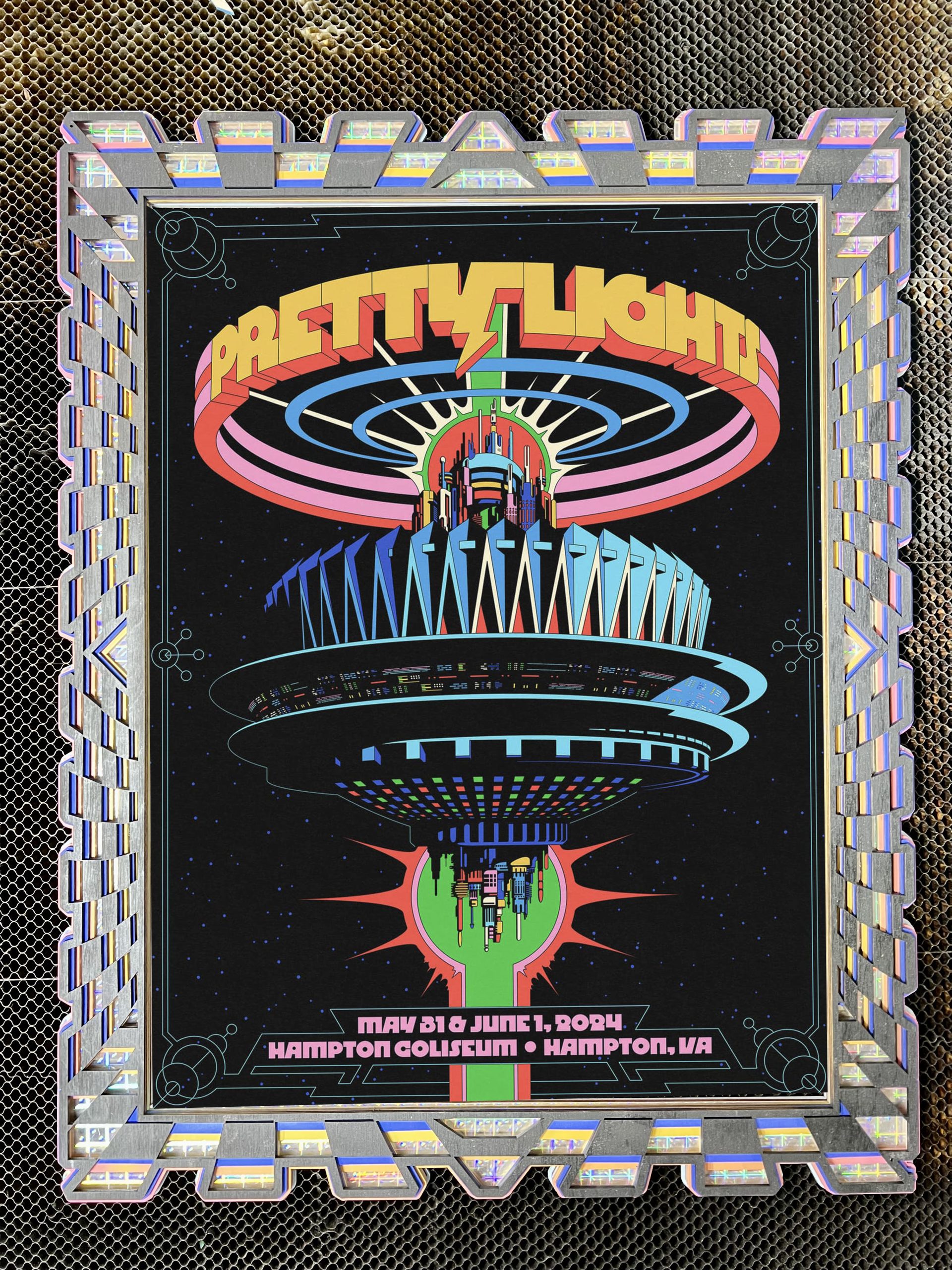 Hampton Pretty Lights GA Holographic Frame
