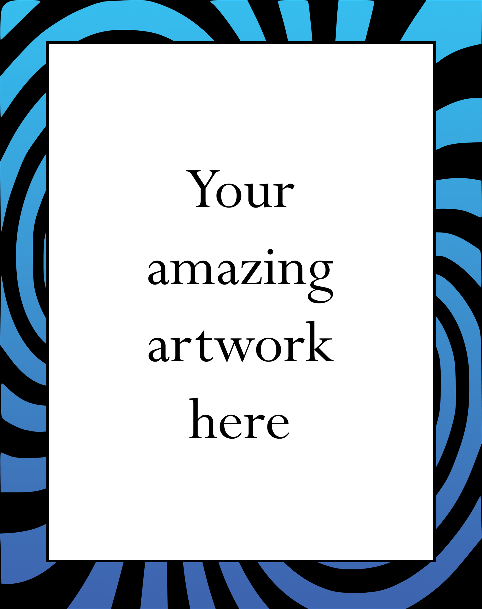 Illusion Spiral1 18x24" poster - Image 2