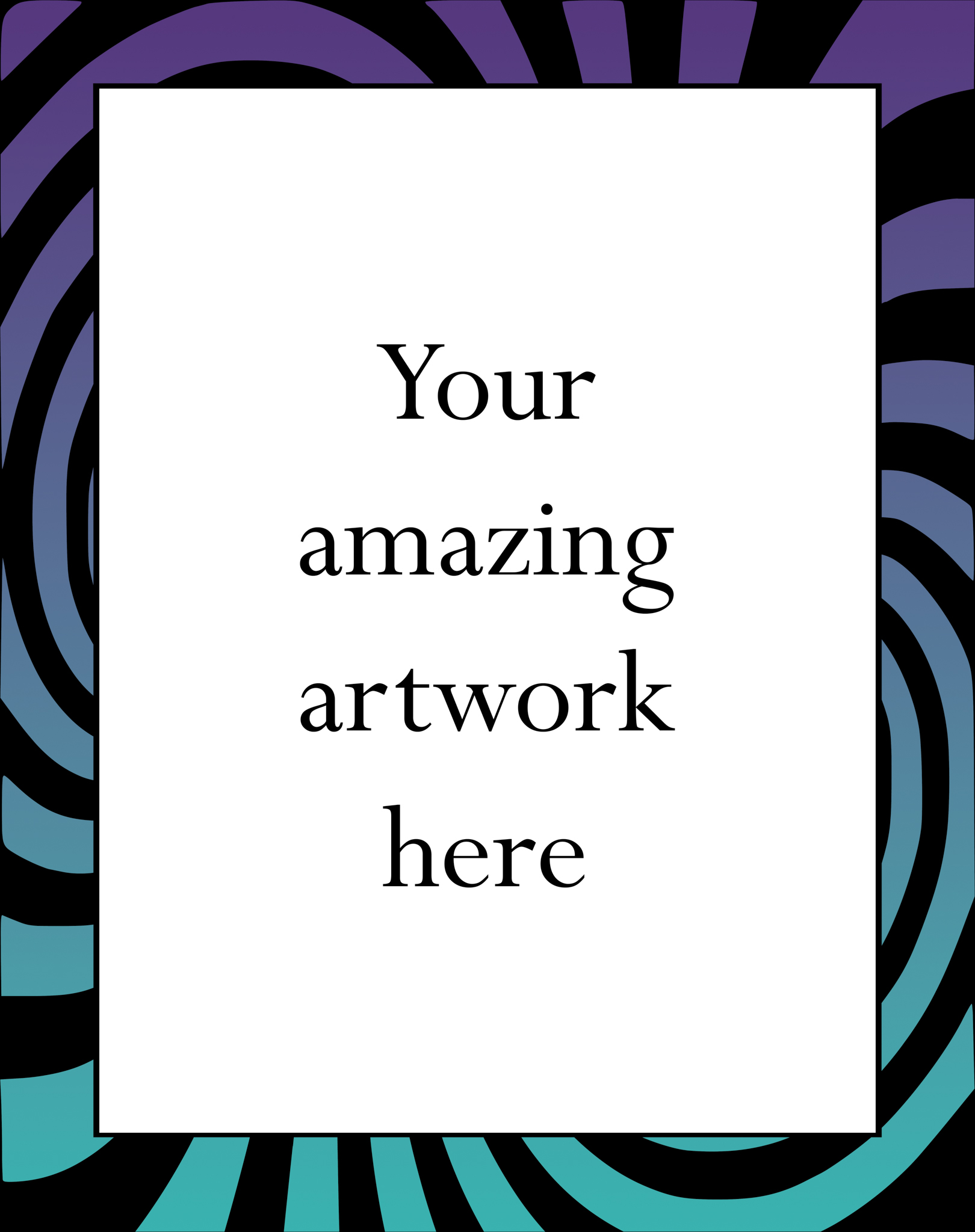 Illusion Spiral1 18x24" poster - Image 3