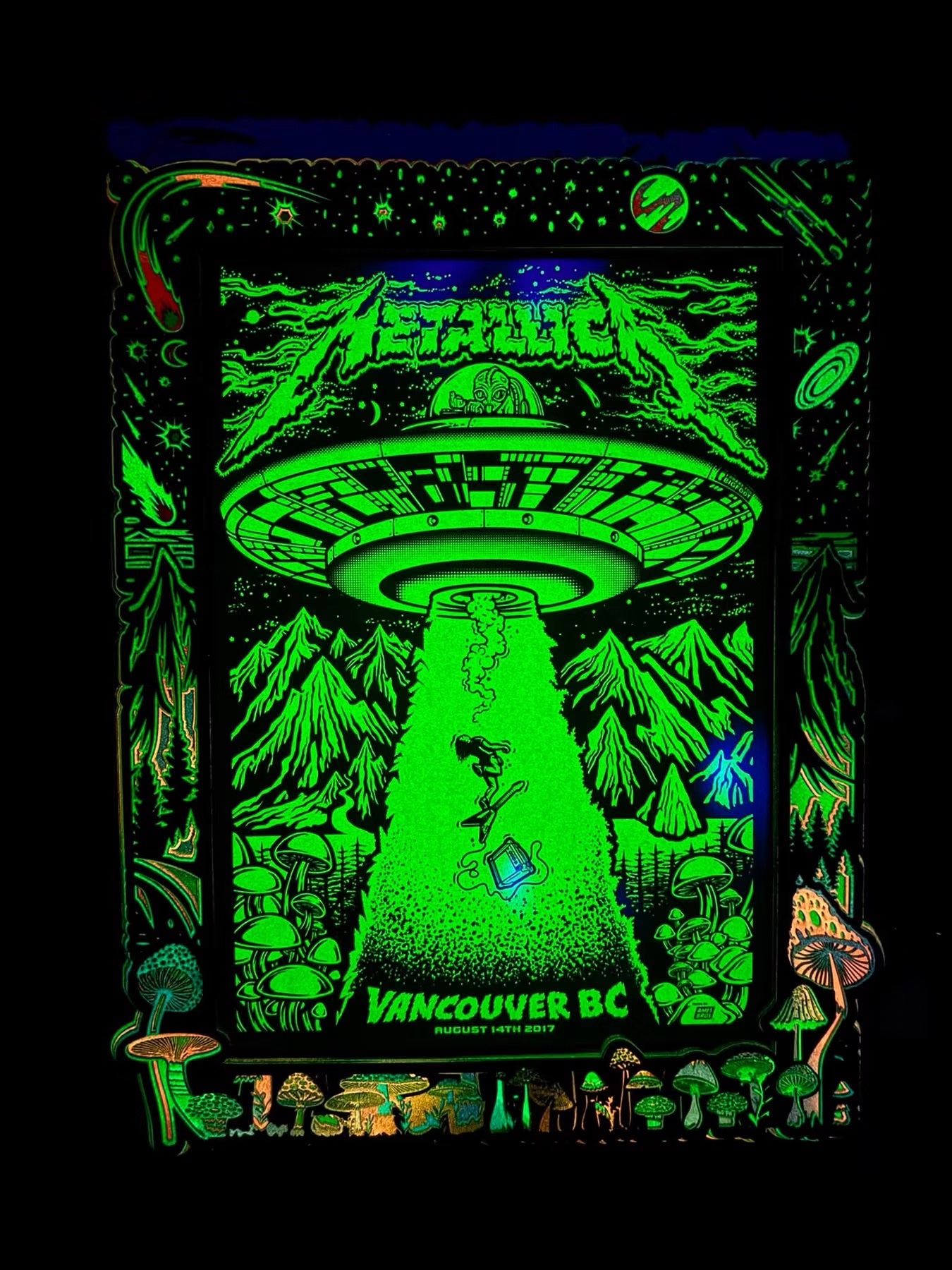 Metallica Vancouver 2017 custom frame - Image 3